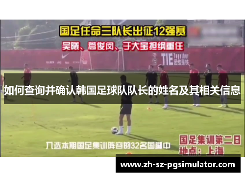 如何查询并确认韩国足球队队长的姓名及其相关信息