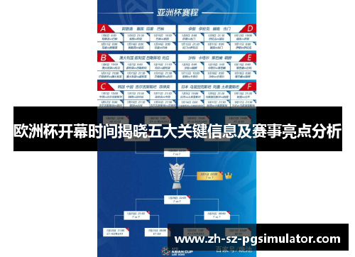 欧洲杯开幕时间揭晓五大关键信息及赛事亮点分析